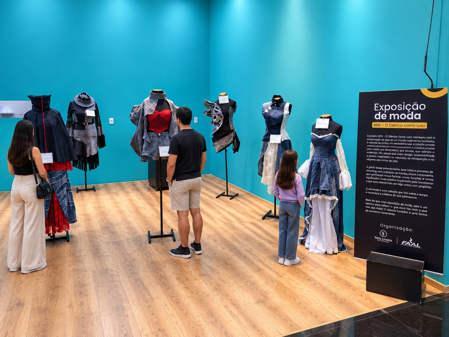 Pátio Limeira Shopping sedia exposição de moda sustentável
