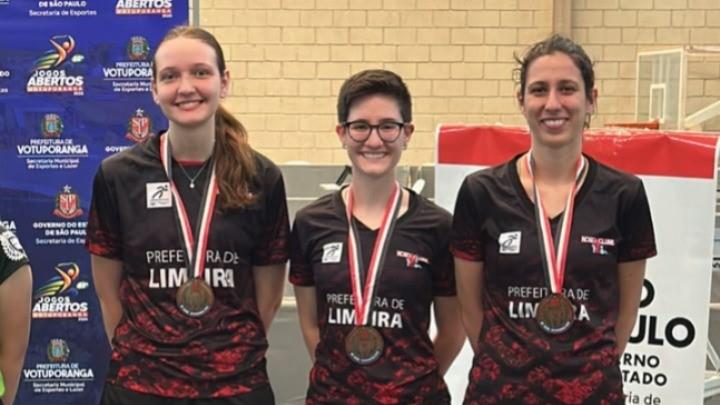 Limeira conquista bronze no tênis de mesa feminino nos Jogos Abertos do Interior