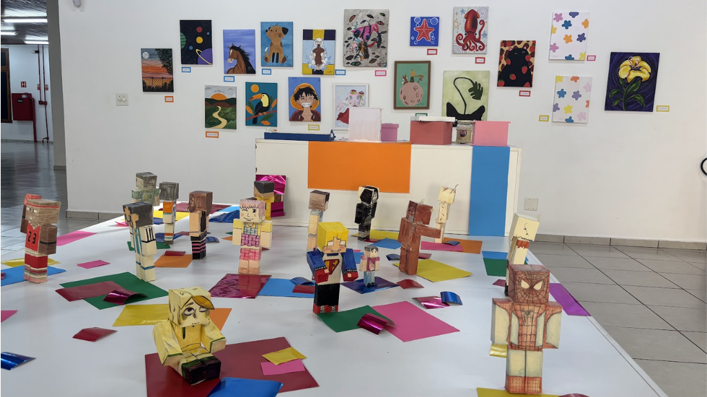 Exposição de artes plásticas da EMCEA apresenta trabalhos de crianças no Museu Major José Levy Sobrinho